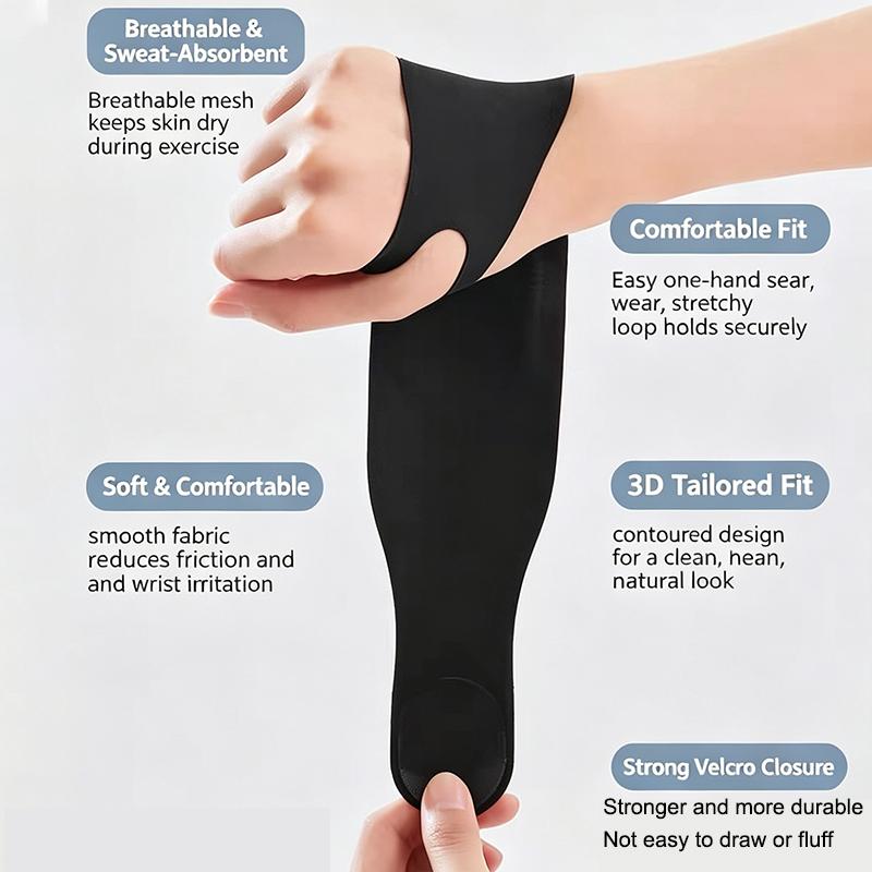 1/2Pcs Sports Compression Wrist Support Adjustable Wrap Perfect For Badminton Tennis Basketball Table Tennis Injury Recovery