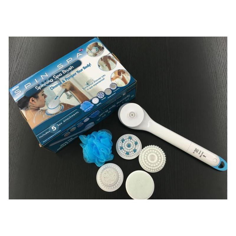 Electric Shower Scrubber With Silicone Bath Brush For Home Use And Relaxation