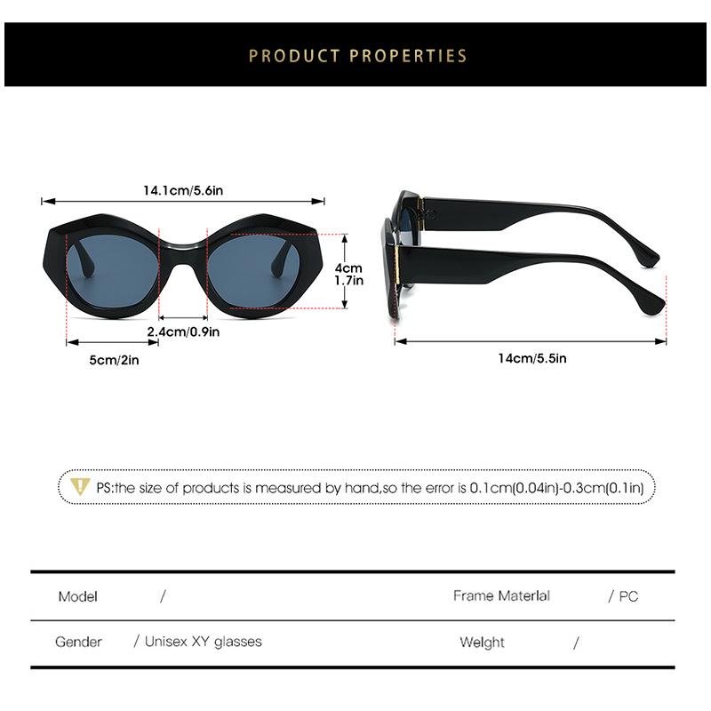 Fashion Small Frame Cat Eye Sunglasses Women's INS Style Versatile Street Style Shades Outdoor Travel UV Protective Eyewear