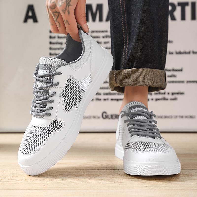 Men’s Sports Shoes Summer Breathable Casual Skateboard Shoes Plus Size Running Sneakers Shoes for Students