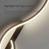 Modern LED Wall Lamp Minimalist Led Light Bedroom Bedside Long Strip Wall Sconces Living Room Sofa Home Indoor Lighting Fixture