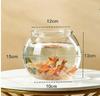 Transparent Plastic Desktop Turtle & Betta Fish Tank - Round Ornamental Aquarium for Home or Office