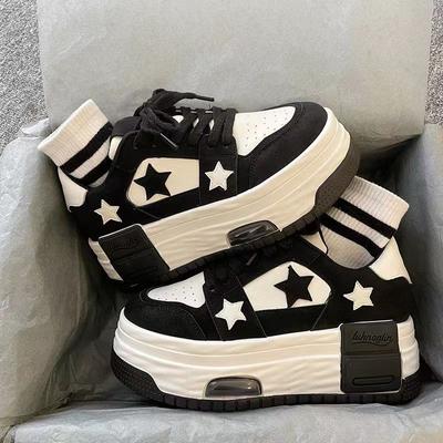 Women's 2024 Casual Sneakers Star Skateboard Trainers Mix Colors Running Sport Shoes Tennis Shoes Skate Flats Outdoor
