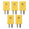 Hayashi Denko Thermocouple Standard Connector K 50 X X Pack of Plug, Type, Yellow, 25.4 12.8 Mm, 5, SHM-K-5P