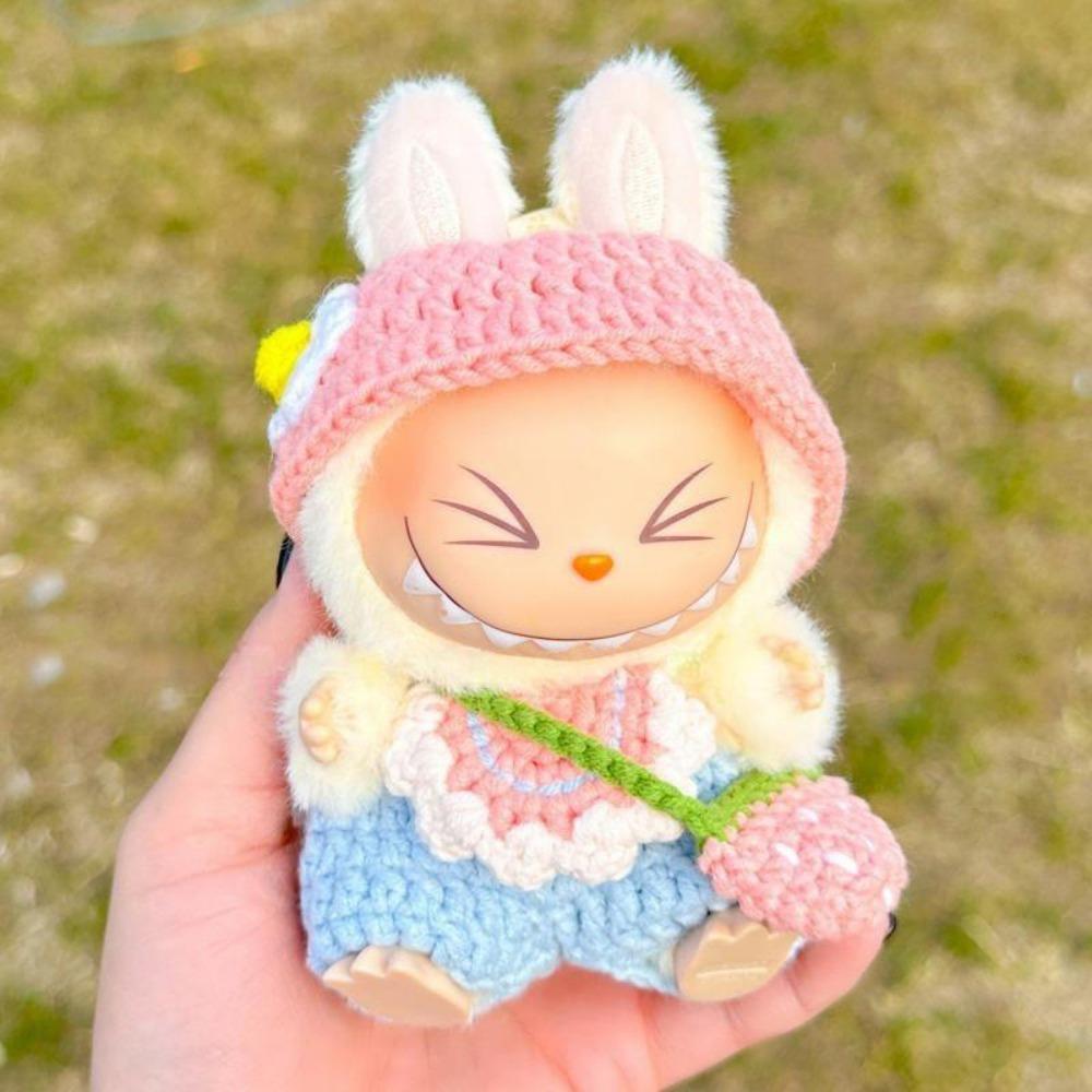 17Cm Knitted Baby Clothes, First-generation and Second-generation Clothes Plush Doll Baby Clothes Small Accessories