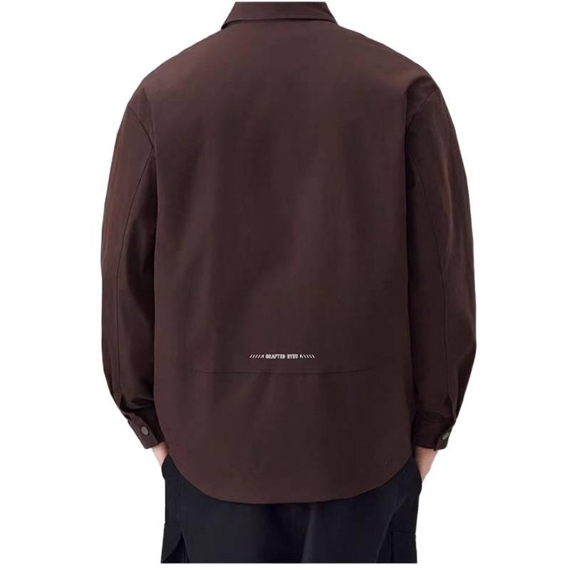 2025 Autumn Men's Japanese Retro Workwear Jacket: Casual Trendy Lapel Outerwear with High-End Feel