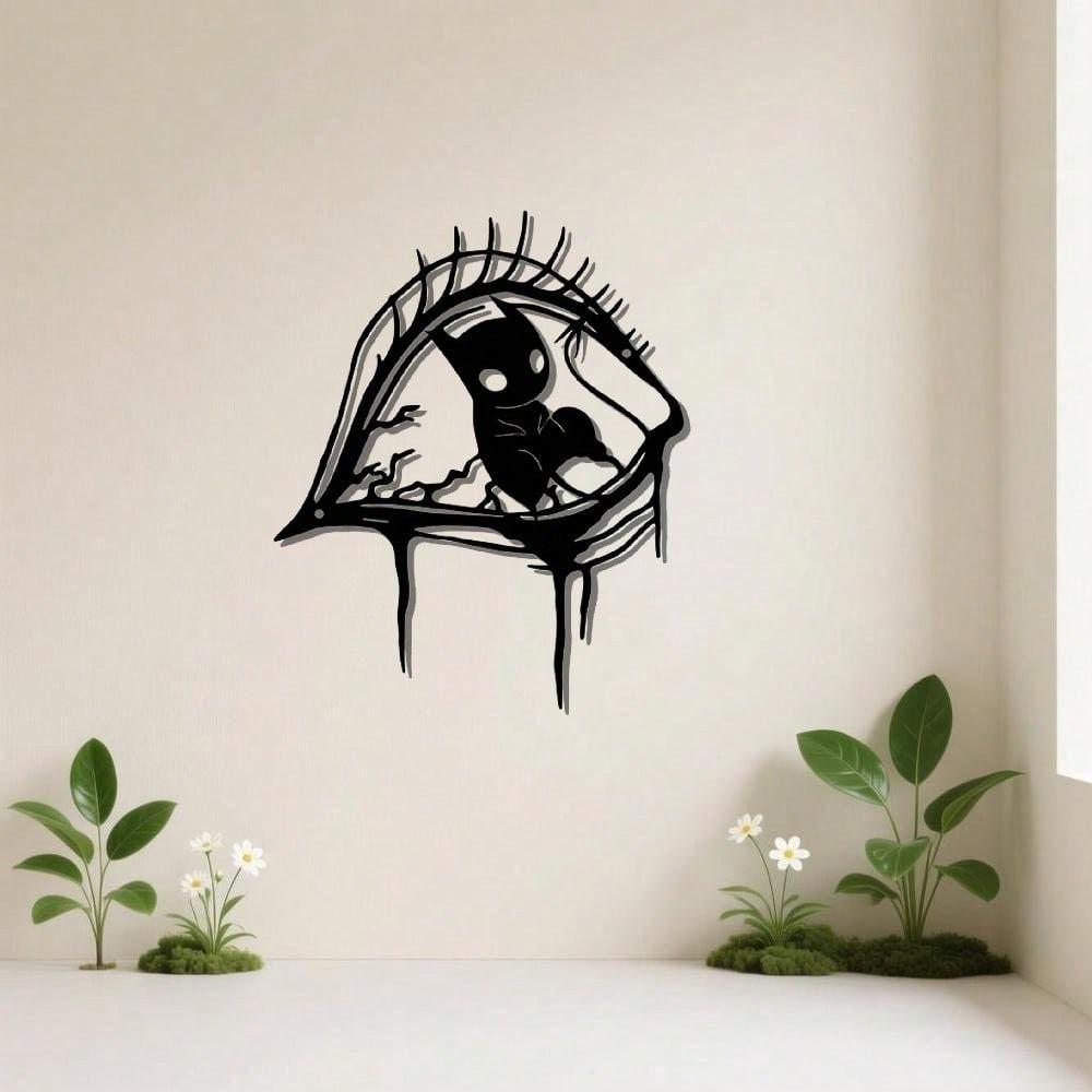 2D Personalized Cartoon Eyes Metal Wall Art, Dark Gothic Indoor Outdoor Decor, Halloween Christmas Gift for Alt Style Lover