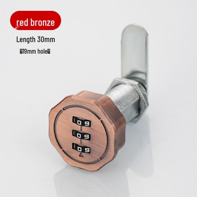 Zinc Alloy Cabinet Drawer & Wardrobe Cam Lock - Anti-theft Combination Lock for Doors & Furniture.