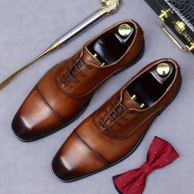 Mode Handgefertigt Erste Schicht Rindsleder Schuhe Herren Vier Jahreszeiten Marke Formell Business Kleid Echtleder Schuhe für Gentleman