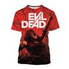 Summer Evil Dead 3D Printed T-Shirts Men Women Casual Fashion Streetwear Oversized Short Sleeve T Shirt Male Tees Tops Clothing