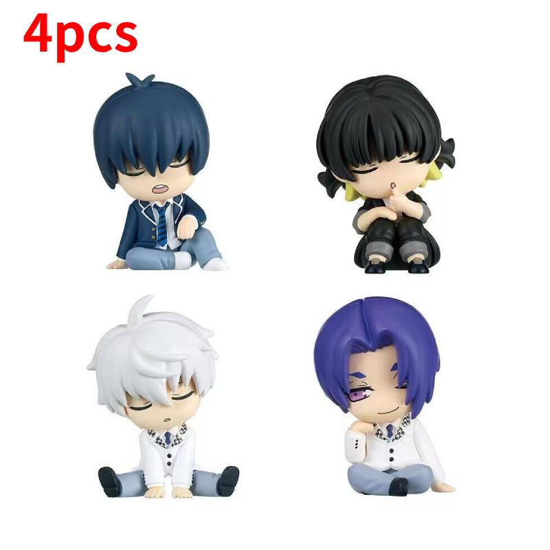 

Очаровательный набор плечевых ПВХ кукол Blue Lock с четырьмя аниме-персонажами в коробке