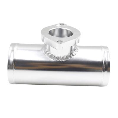63mm 2.5 cala Adapter Turbo Stop Aluminium BOV Adapter Zaworu Upustowego Srebrny Adapter Wlotowy Kołnierz Rura dla GD-RS FV RZ