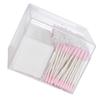 Clear Cotton Swab Box Dustproof Waterproof Acrylic Transparent Cotton Swab Organizer with Lid for Co