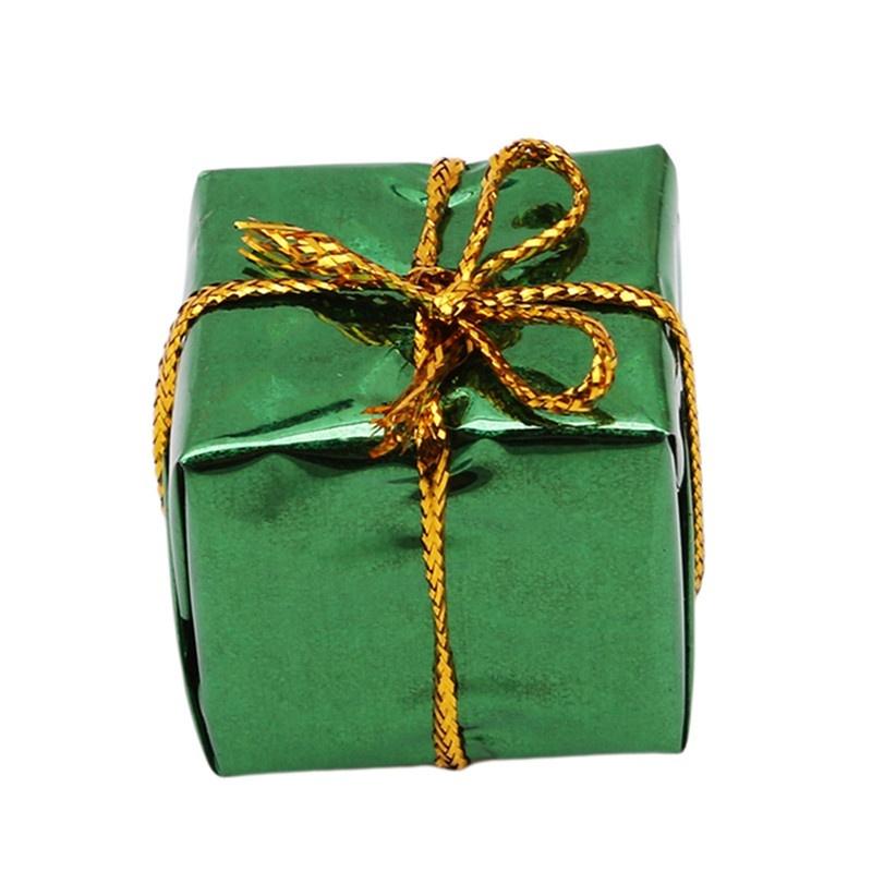 12/24PCS Mini Xmas Gifts Boxes Christmas Ornaments Gifts Xmas Tree Hanging Pendants For Navidad Party Decorations Supplies