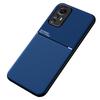 For Xiaomi Redmi Note 12S 4G Lines Imprinted PU Leather+TPU Case Magnetic Car Mount Phone Cover