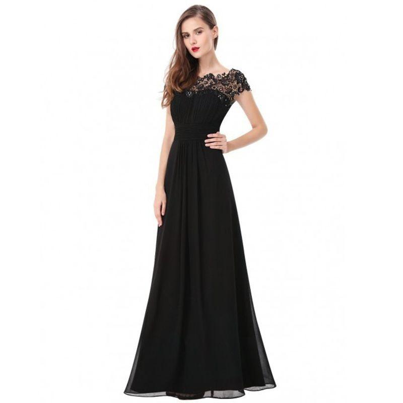 Elegante Abito Lungo in Pizzo da Donna per Balli e Feste Serale con Design Slim Fit