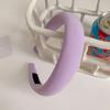 Women Headband Comfortable Fit Thickened Sponge Filling Hair Hoop Candy Color Head Shape Fitting Headband Hair Accessory