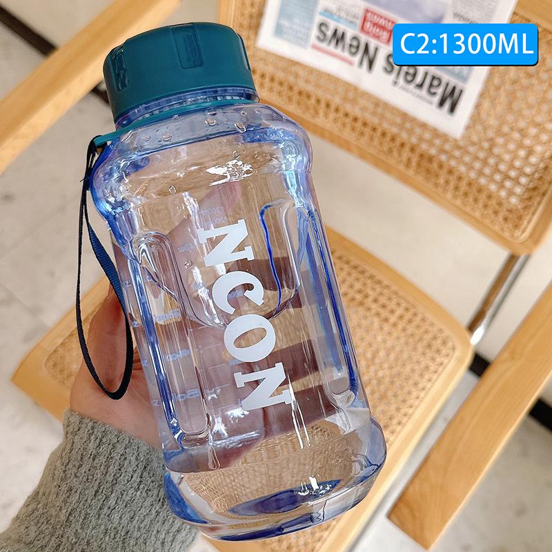 850/1000/1300Ml Large Capacity Water Bottle Gym Fitness Drinking Bottle Outdoor Camping Climbing Hiking Sports Kettle