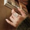 Xiaomi 925 Sterling Silver Rings for Women Couple Minimalist Handmade Simple Round Flower Ring Fine Jewelry Gift Prevent Allergy