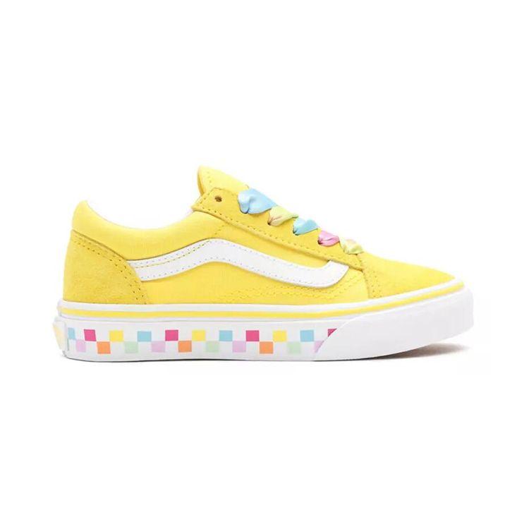 Vans Детские низкие кеды для скейтбординга Old Skool Желтые детские кроссовки VN0A4BUU32X