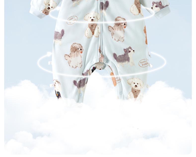 Thickened Cotton-Padded Baby Sleeping Bag with Footed Design for Autumn & Winter