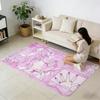 Cute y2k art pink purple anime girl hogar Bedside Rug Kitchen Bath Floor Mat Hallway Balcony Carpet Entrance Doormat Decor Home