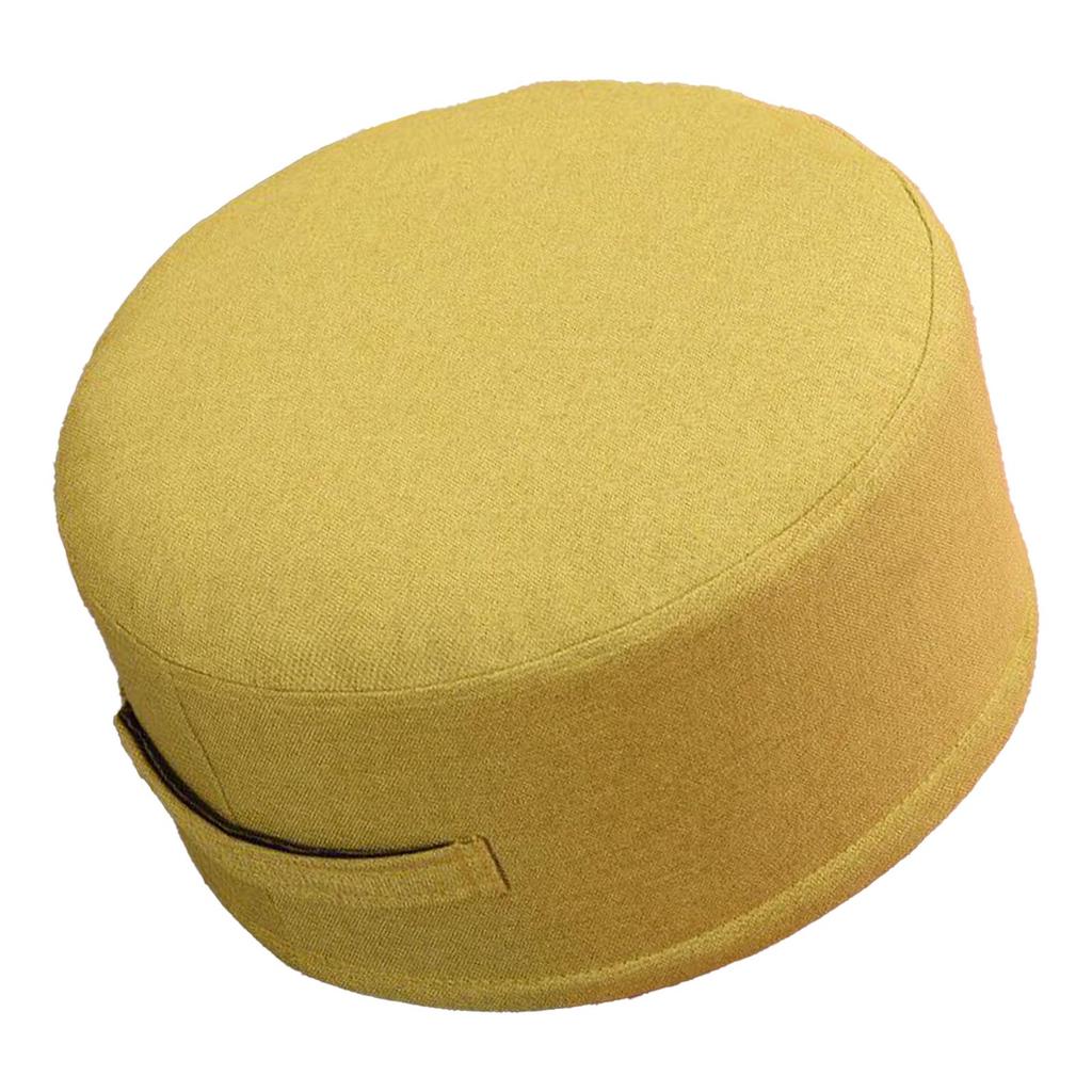 Floor Pillow 20cm Thickness Cotton Fabric Soft Comfortable Detachable Round Floor Cushion for Home Indoor Grass Green
