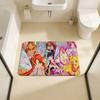 Girl-W-Winx Catoon Clubs Floor Mat Retro Multiple Choice Living Room Kitchen Rug Non-Slip Modern Home Decor