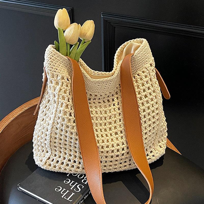 Tote Bag Large-capacity Versatile Vacation-style Single-shoulder Crossbody Women's Bag