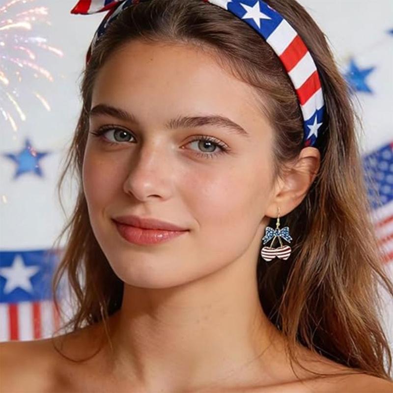 Delicate Earrings Independence Day Theme Fashion Accessories Party Earrings Suitable for Casual or Formal Occasions