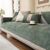 1 2 3 Seat Four Seasons Universal Chenille Sofa Covers Non-Slip L Shaped Sofa Towel for Living Room Couch Slipcovers Solid Color