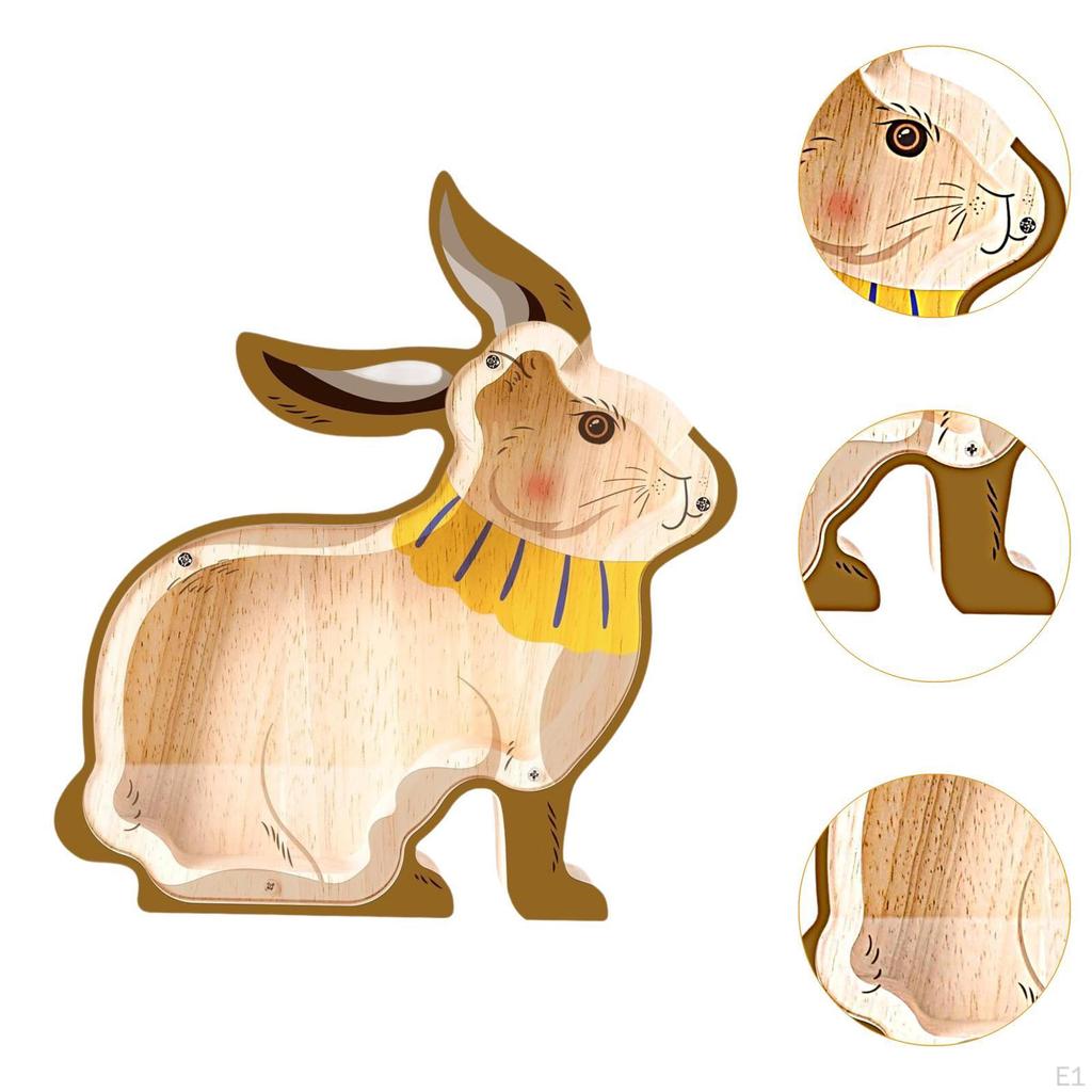 Animal Piggy Bank Figurine Easy Use Money Desktop for Home Decor Ornament Kids