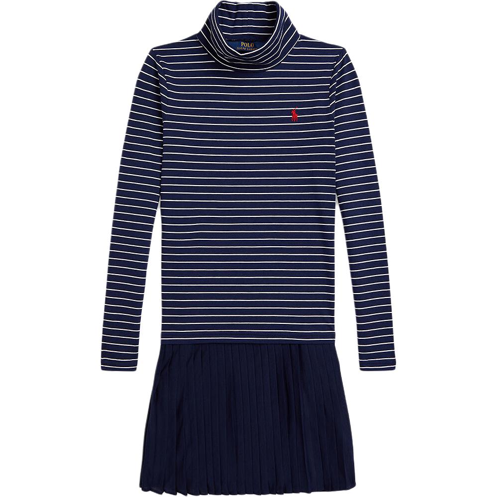 

Платье-поло Ralph Lauren в полоску с плиссировкой и длинным рукавом для детей 313980676-001 L