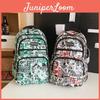 Stylish Nylon Backpack For Men And Women With Letter Design Perfect For School Travel
