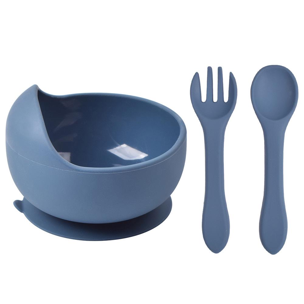 Silicone Suction Baby Bowl & Spoon Set for Feeding and Training