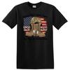 Military Boots Helmet American Flag Tribute T Shirt Veterans Wear Tee