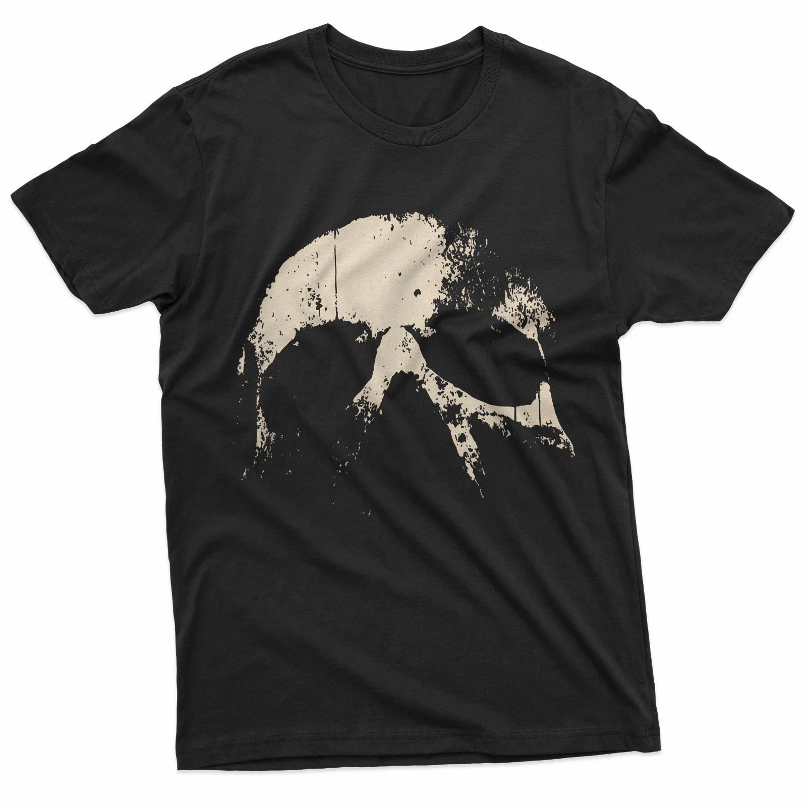 Skull Grunge Graphic For Women Men 100% Cotton T-shirt Mens Tees Top S