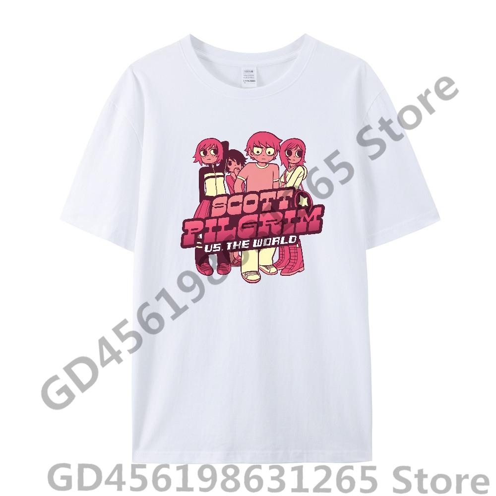 Scott Pilgrim Takes Off T Shirt UnisexWomen Harajuku Kawaii Tops Y2k Unisex Anime Tees Fashion Tops Casual Boysgirls Clothing