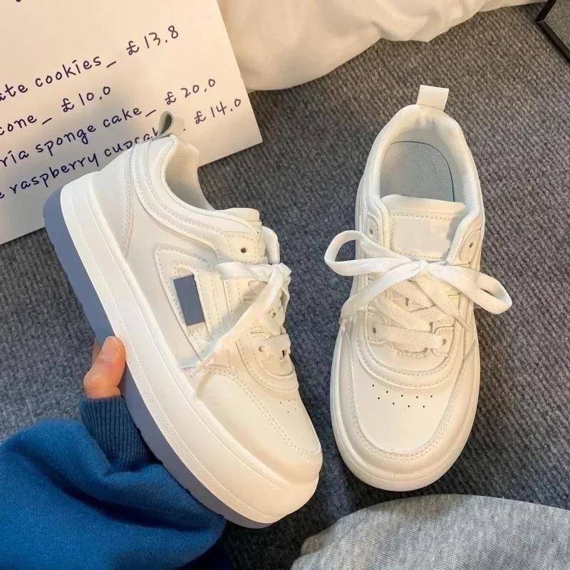 Chunky Sneakers Women 2024 Autumn New Fashion Platform Vulcanize Shoes Female Thick Bottom Sport Shoes Zapatos De Mujer SyfIyno