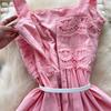 Runway Elegant Formal Luxury Evening Dresses Women Summer Embroidery Lace Short Dress Female Hollow Out Crochet Short Dress
