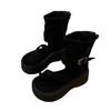 [Fanfna] Summer new retro platform Roman cool boots women's fashion set toe high-top sandals heightening short boots