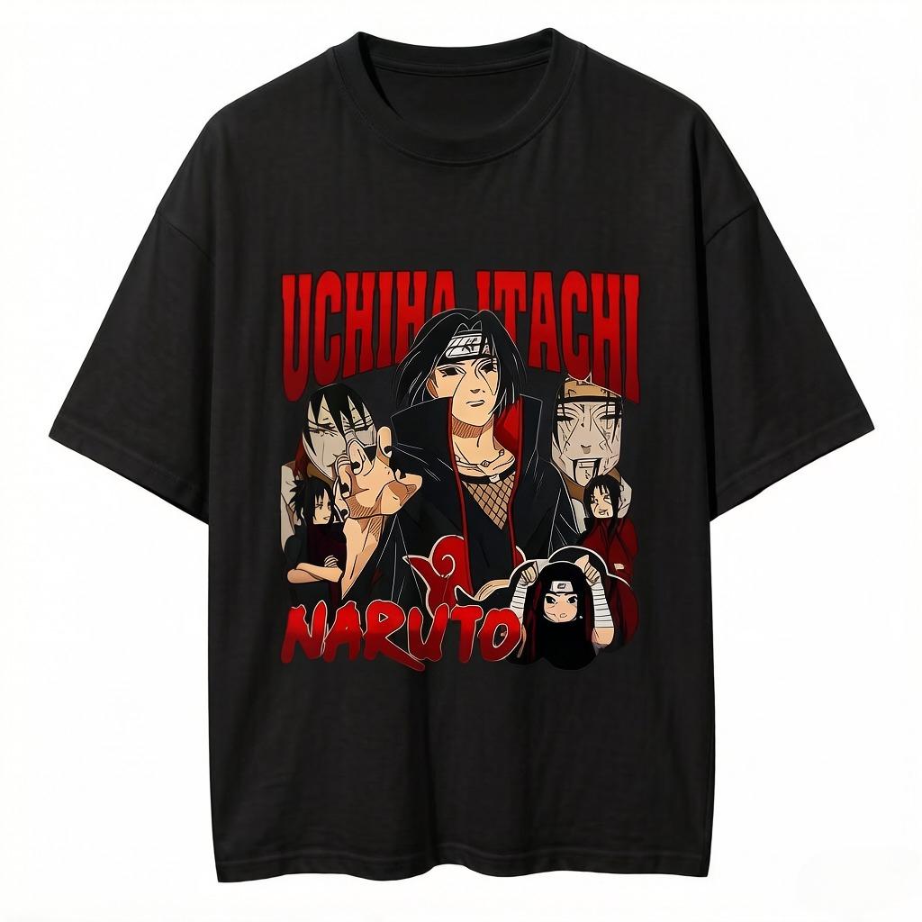 2026 Anime Naruto TShirt Unisexga Retro Washed Version Kakashi TShirt  Pain TShirt Lee Tobi Top Unisexs Pure Cotton