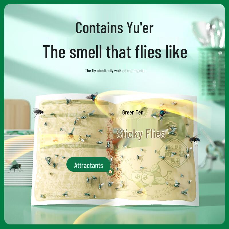 Green Leaf Sticky Fly Traps