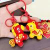 Neujahrsfestives Cartoon Niedliches Tier Pferd Schlüsselanhänger Dekoration Tasche Anhänger Perfekt als Feiertagsgeschenk und für den täglichen Gebrauch