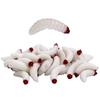 50 Pcs Artificial Bait Fishy Shrimp Additive Bass Carp Lifelike Helminth Soft Lure Ice Winter Fishing Silicone Maggots Decoy