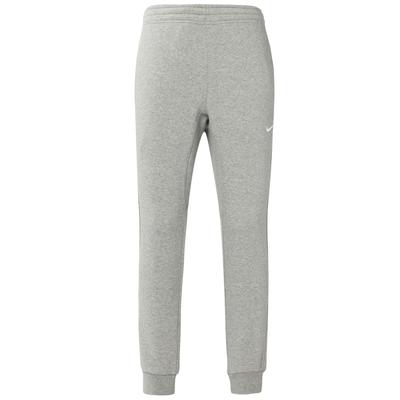 Jogginghose mit Fleece-Futter und aufgesticktem Logo Herren Hosen Grau 716831-063