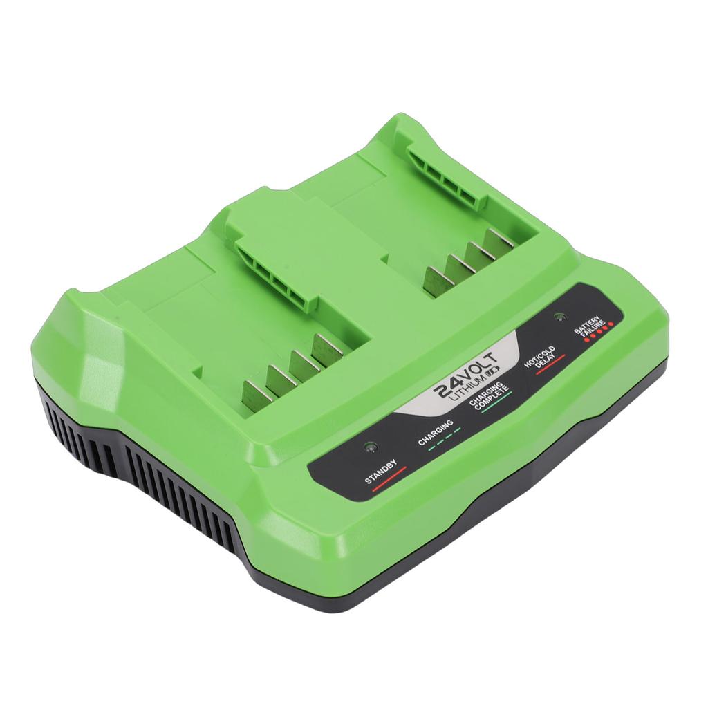 Battery Charger Fit for Greenworks 29842 29852 Batteries Cordless Power Tool Dual Port Lithium Battery Charging Station