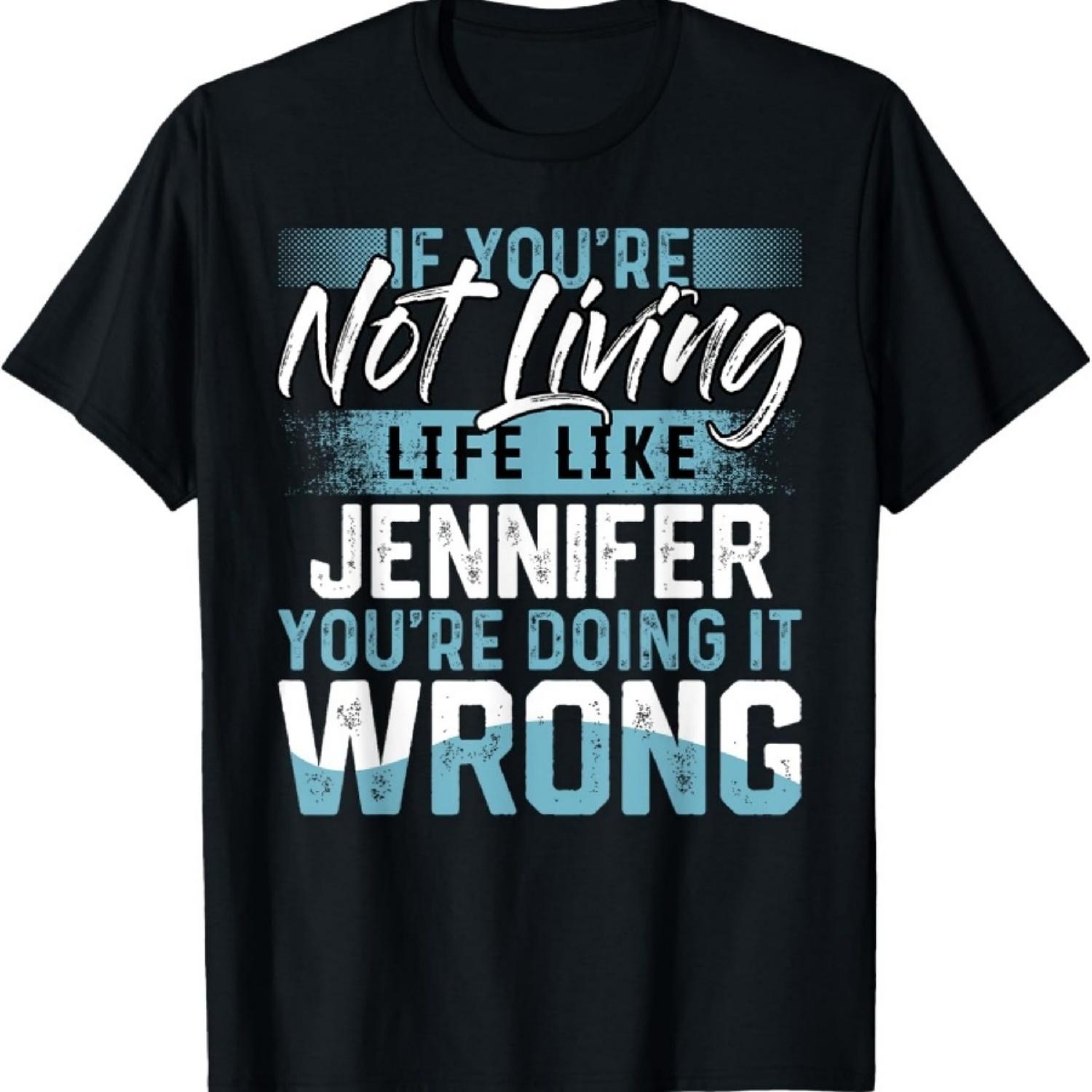Если ты не живешь как ДЖЕННИФЕР Футболка ДЖЕННИФЕР Футболка XXXXXL чёрный