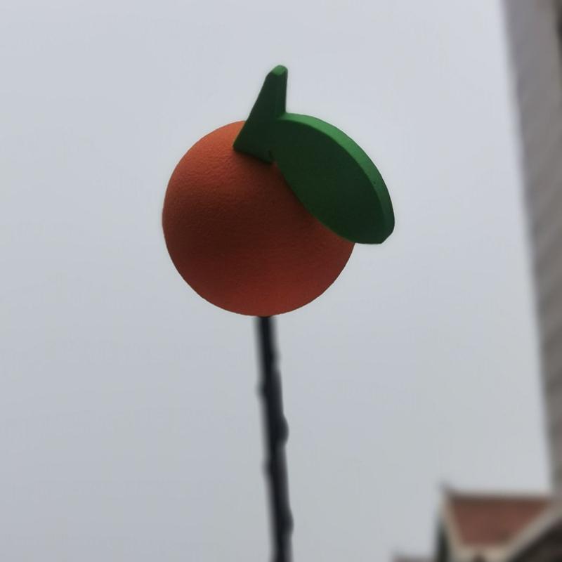 1Pc Cute Orange Antenna Balls Plush Eva Foam Aerial Toppers Car Decoration