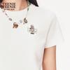 Teenie Weenie Bear Letter T-Shirt for Women
